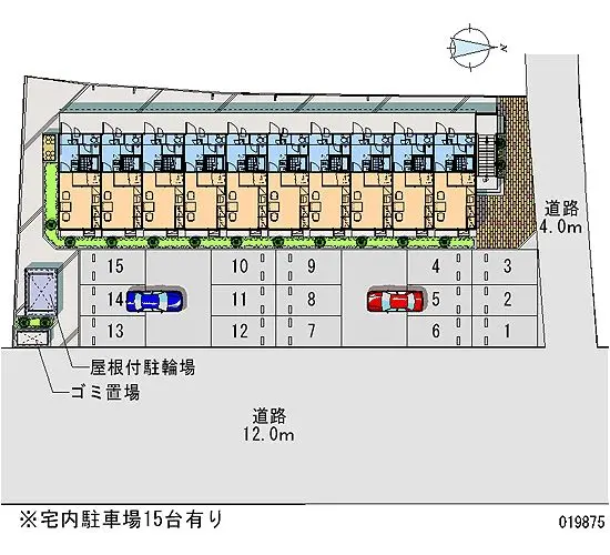 ★手数料０円★敦賀市三島町１丁目 月極駐車場